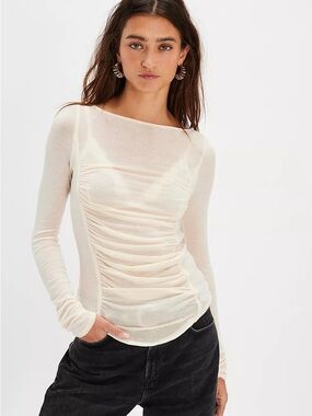 Free People Intimately Ribbed Long Sleeve Top Women’s Small
